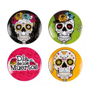 Der Dia De Los Muertos Steht Vor Der T R Partydeko Ch