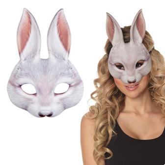 Fotorealistische Halbmaske "Hase" 