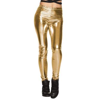 Glanz-Leggings Größe M-gold