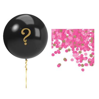 Luftballon "Gender Reveal" 91 cm-rosa