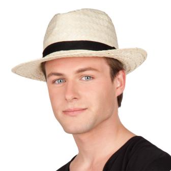 Strohhut Fedora-Look 