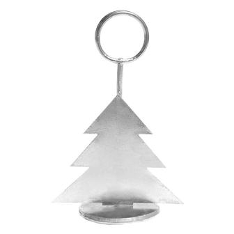 Tischkartenhalter "Tannenbaum" 2er Pack-silber