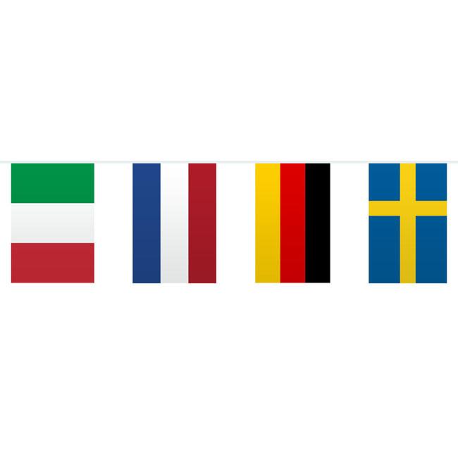 Flaggen-Girlande Internationale Länder 10 m günstig kaufen bei
