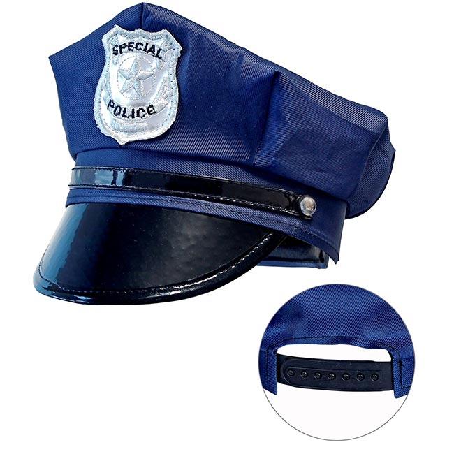 Verstellbare Polizei-Mütze für Kinder günstig kaufen bei PartyDeko.de