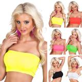 Einfarbiges Bandeau-Top