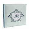 Gästebuch "With love"-mint-grün